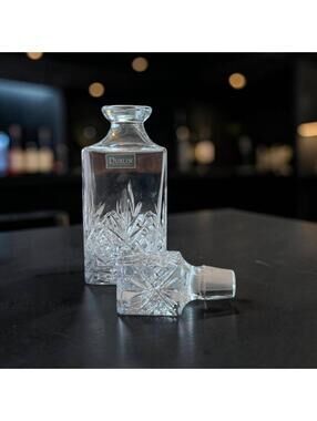 Godinger Dublin Collection Crystal Decanter with Stopper - Late 20th Century